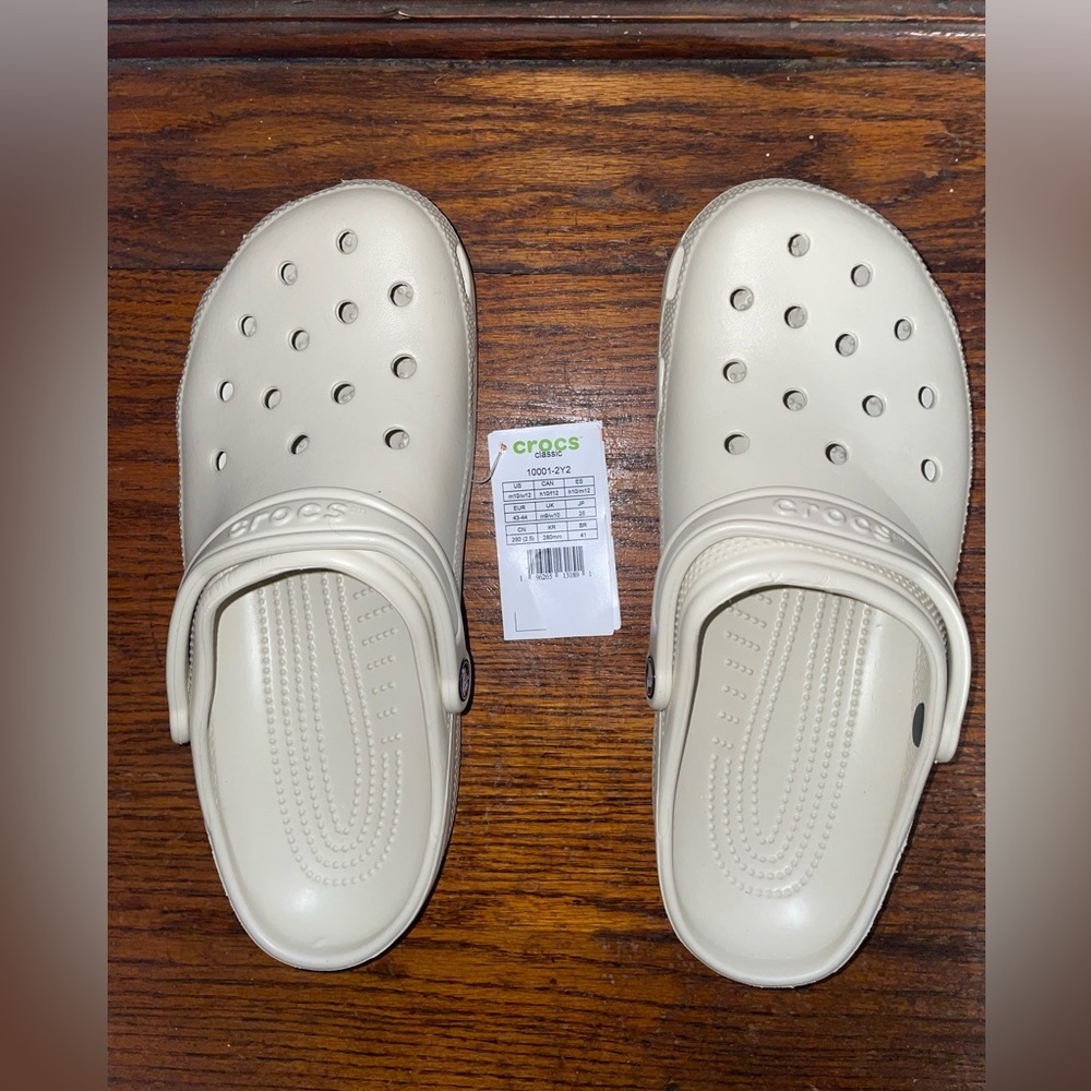 SOLD// New With Tags Crocs “Bone” Classic Clog Shoes *make offers* - Picture 2 of 6